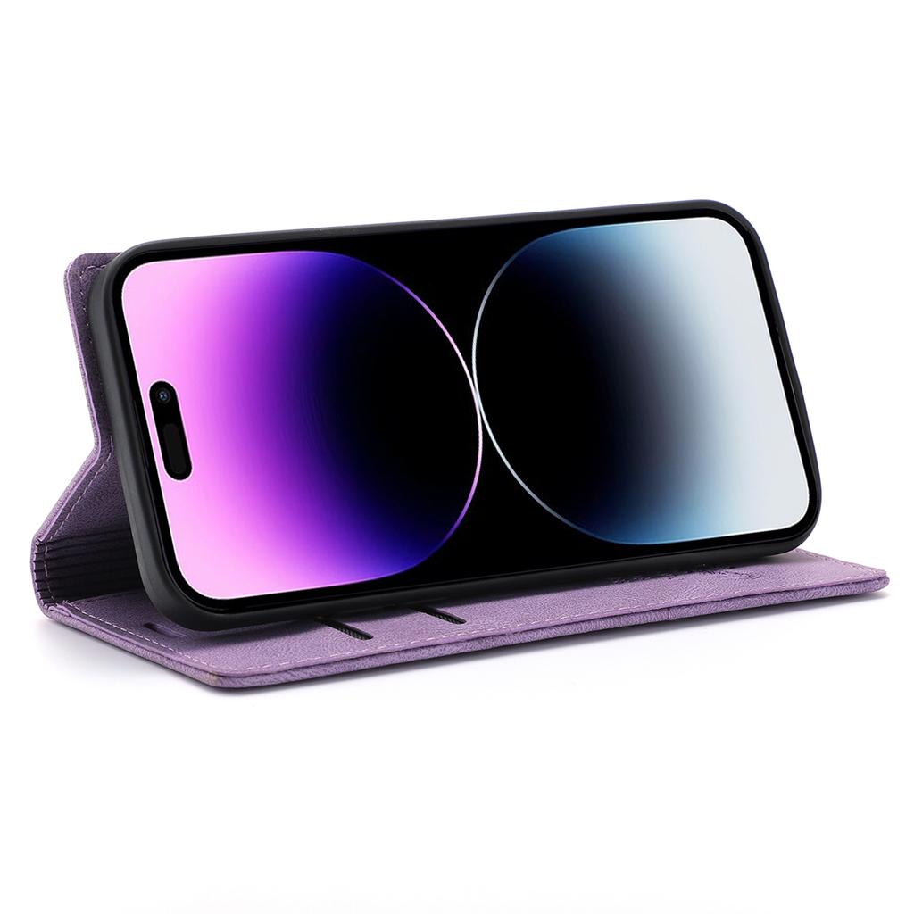 For iPhone 16 Pro Wallet Case Magnetic Closing Leather Phone Cover