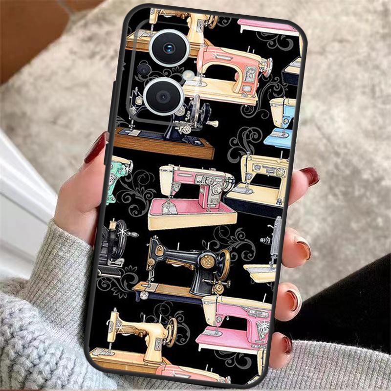 Sewing Machine For OPPO Reno 14F 13F 12F 11F 8T 10 11 12 13 14 Pro 7 8 Lite OPPO Find X8 X6 X5 X9 Pro Case