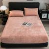 Žiemos Šilta Pliušinė Paklodė su Guma Elastingas Čiužinio Užvalkalas Pūkuotas Aksominis Vilnos Patalių Komplektas Porai Terminis Dvigulė Lova Karališko Dydžio