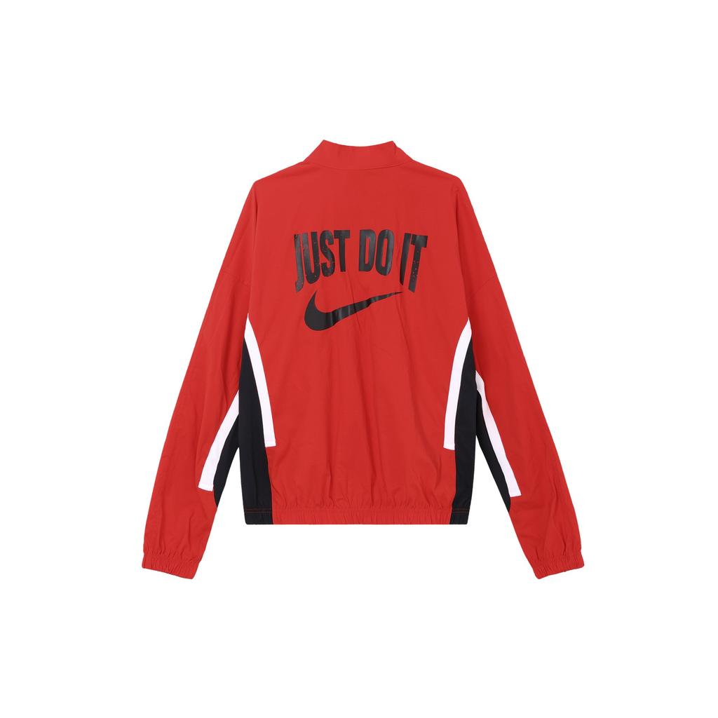 Nike DNA Letter Logo Print Stand Collar Jacket Men Jackets Red DV9443-657