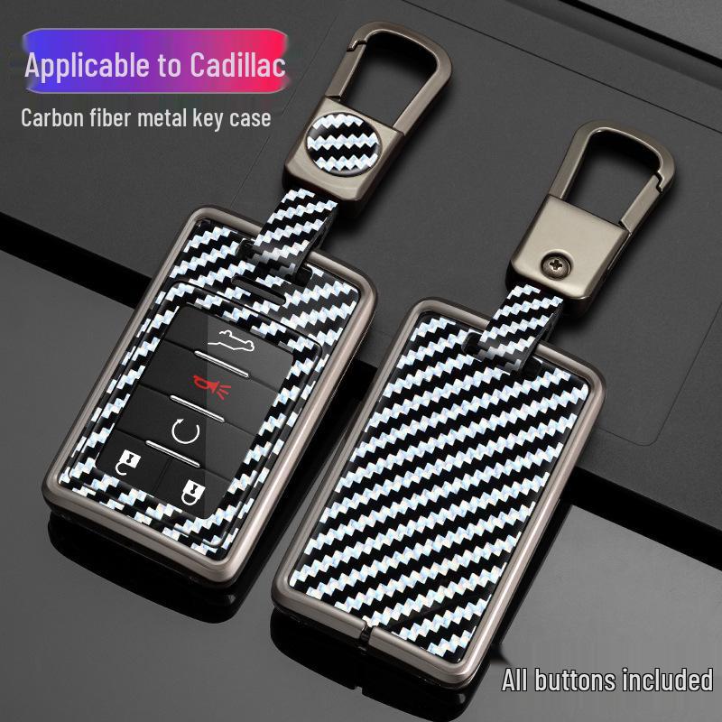 Premium Key Case for Cadillac XTS, SLS, Seville, CTS, SRX, Escalade, ATS - Men's Luxury Accessory
