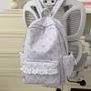 Schoolbag Japanese Lolita Style Lace Bow Lace Backpack Cute Girlfriend Style Shopping Trip Small Backpack