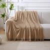 "European Style Knitted Sofa Cover & Blanket – Versatile Four-Season Design for Office, Bed, or Couch"