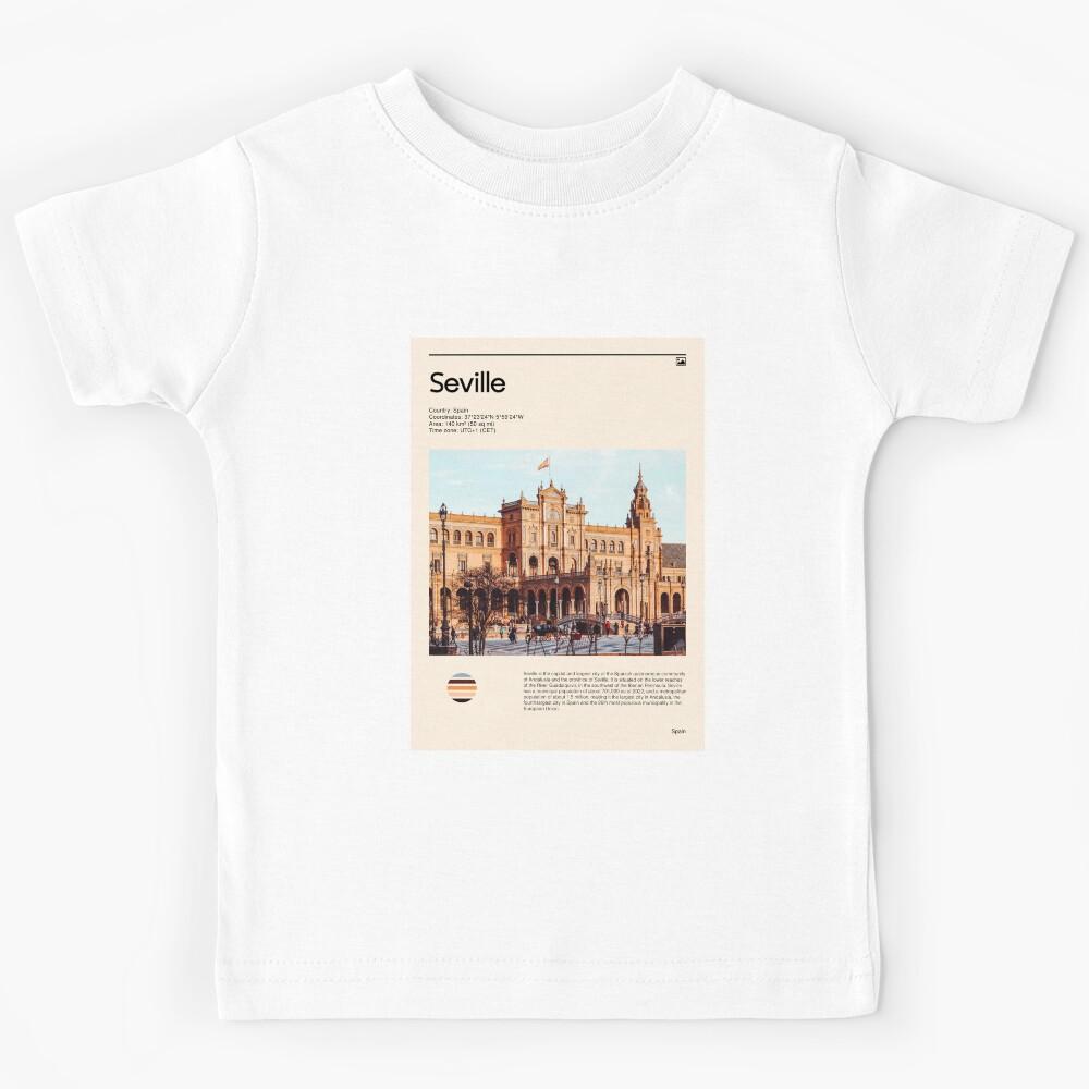 Visit Seville, Spain (Travel poster) Kids T-Shirt 110