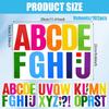 9 Sheet Colorful Large Letter Stickers, 4 Inch Stick on Letters Waterproof Self Adhesive Vinyl Letters Alphabet Stickers for Poster Bulletin Board