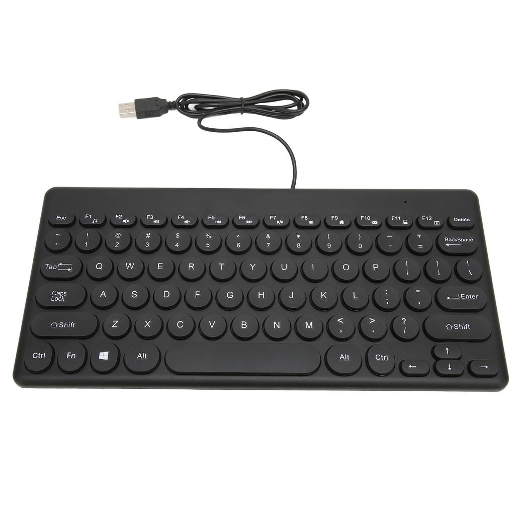 Keyboard Mouse Combo Comfortable Ergonomics Power Saving 78 Keys Round Keycap 4 Mouse Buttons Wired Computer Supplies