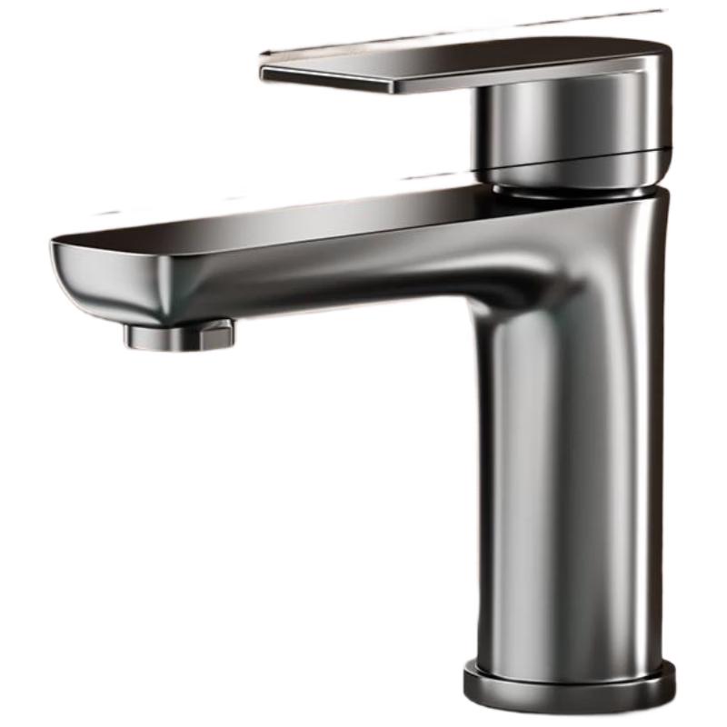 HANDUNYOU Gun Grey Single Cold Washbasin Faucet