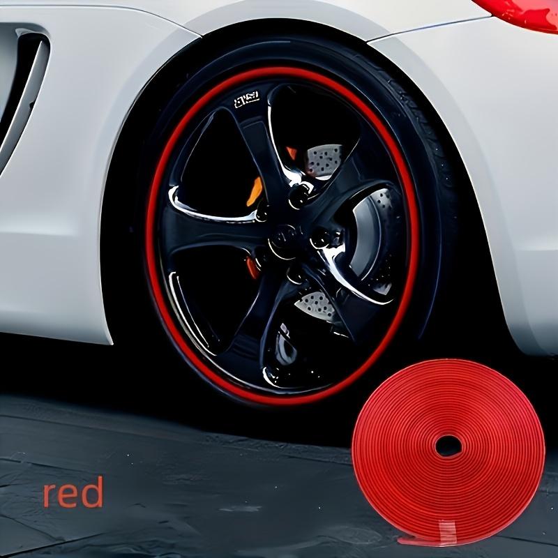 4 ks Univerzální ochranné lišty na ráfky kol, ABS ozdobné lišty na kola, Umístění na přední část, Gumové chrániče proti kolizi, Ochranné kroužky na pneumatiky