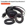 1 pár kryt sluchátek Prodyšný Dobrá izolace hluku Ultra měkká umělá kůže Náhlavní souprava Náhrada za HyperX Cloud Revolver S