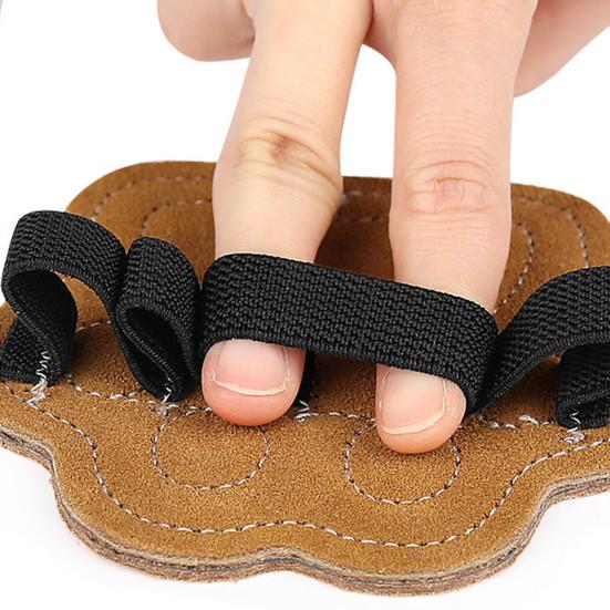 1 Pair Cat Paw 4-Finger Anti-Slip Workout Grips Faux Leather Palm Protection Weight Lifting Dumbbell Deadlift Pull-Up Grippers Gym Training