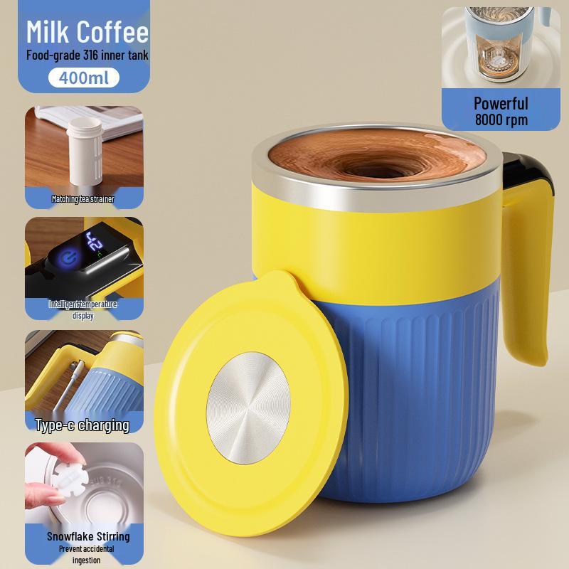 Rechargeable Automatic Magnetic Mixing Cup for Beverages