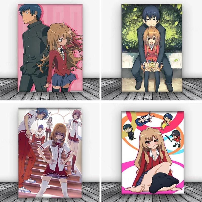 solid Wood Frame Toradora! Aisaka Taiga Anime Poster Wall Poster Canvas Painting Wall Decor Poster Wall Art Picture Room Decor Home Decor