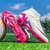 Scarpe da Calcio Alte da Uomo Leggere FG AG Tacchetti Lunghi Scarpe da Calcio per Adulti Leggere Allenamento Atletico Professionale