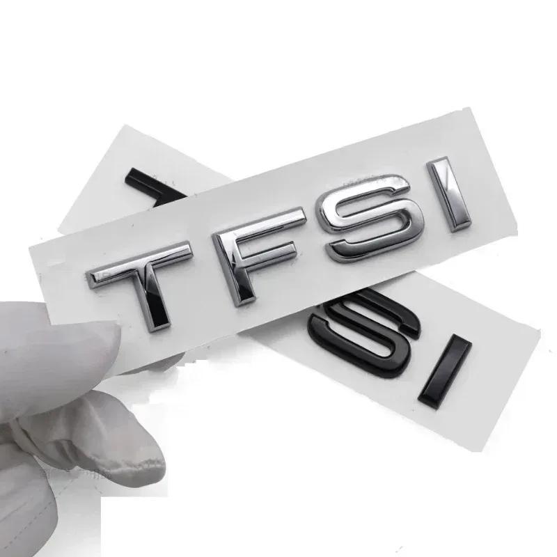 3D ABS TFSI Logo Rear Trunk Boot Emblem Badge Sticker Decals for Hot A3 A4 A5 A6 A7 A8 Q2 Q3 Q5 Q7 Q8 Car Styling Accessories