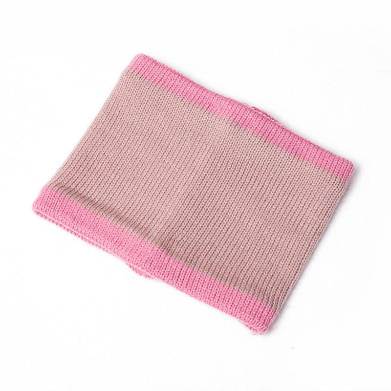 Autumn and winter new pony * Li color matching children's hairball wool knitted hat thickened scarf set