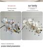 White Phalaenopsis Artificial Floral Arrangement - Realistic High-End Decorative Accent
