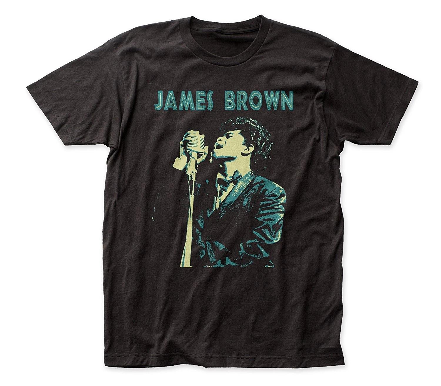Authentic JAMES BROWN Singing Slim Fit T-Shirt S NEW S