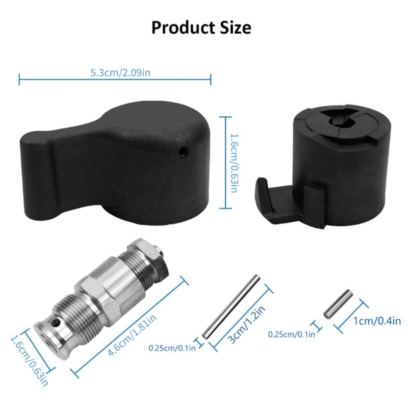 Heavy Duty Airless Sprayer Pressure Relief Drain Valves Kit for 390 395 490 495 595 Machines Corrosions Resistant Build