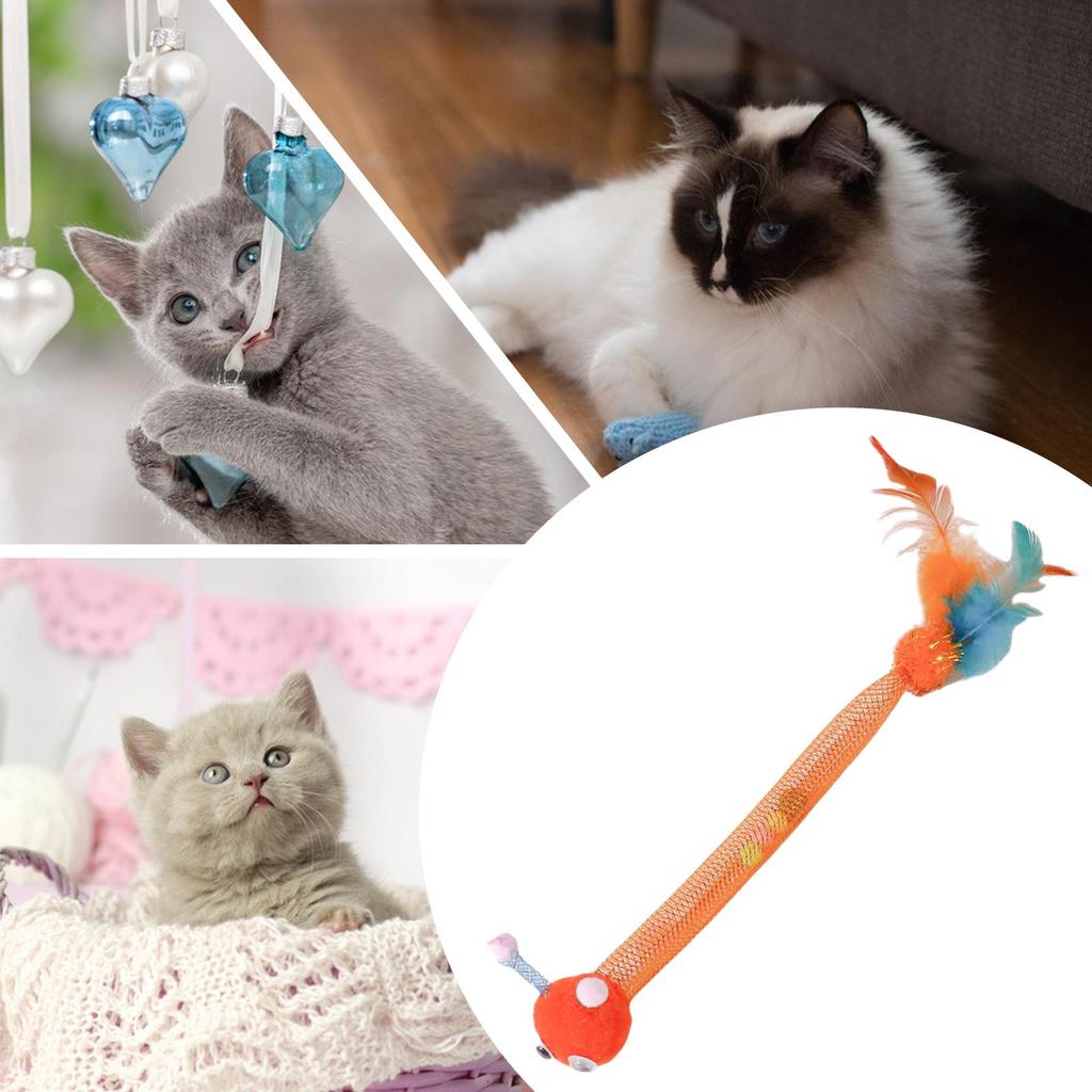 Cat Spring Catnip Toys With Bell Catnip Cat Teaser Spring Toys With Bell Stretchable Kitten Play Supplies For Physical