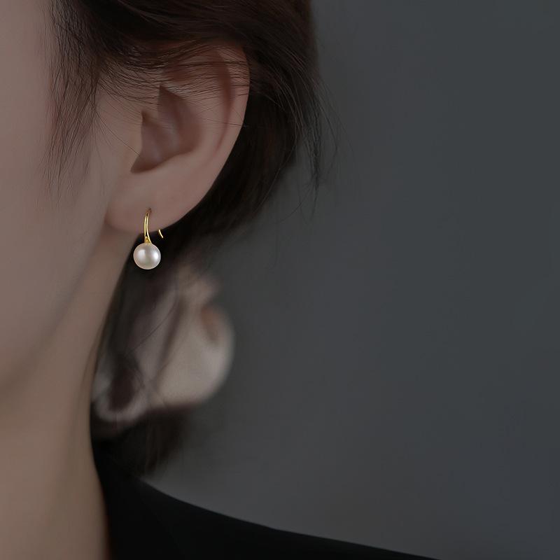 Imitation Perlen Ohrhänger für Damen Elegante Goldene Silberne Tropfenohrringe Hochzeit Party Schmuck Zubehör