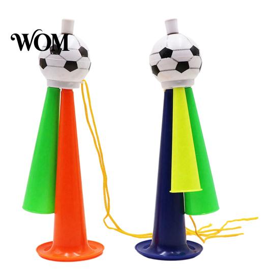 Black And White Football Horn 2Pcs Soccer Cheering Horn, 3 Tone Sports Fan Noise Maker, Kids Toy Handheld Stadium Trumpet for Game Day, Party