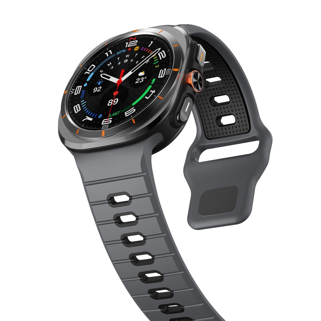 Sports Two-Tone Silicone Strap For Samsung Galaxy Watch Ultra 47mm Watchband Accessories For Samsung Galaxy Ultra Band Bracelet