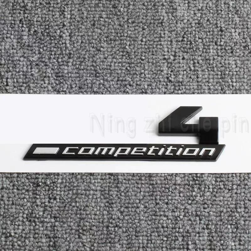 Giossy Black 3D ABS COMPETITION ABS Emblem Thunder Edition For BMW M1 M2 M3 M4 M5 M6 M7 M8 Car Trunk Badge Sticker tv2