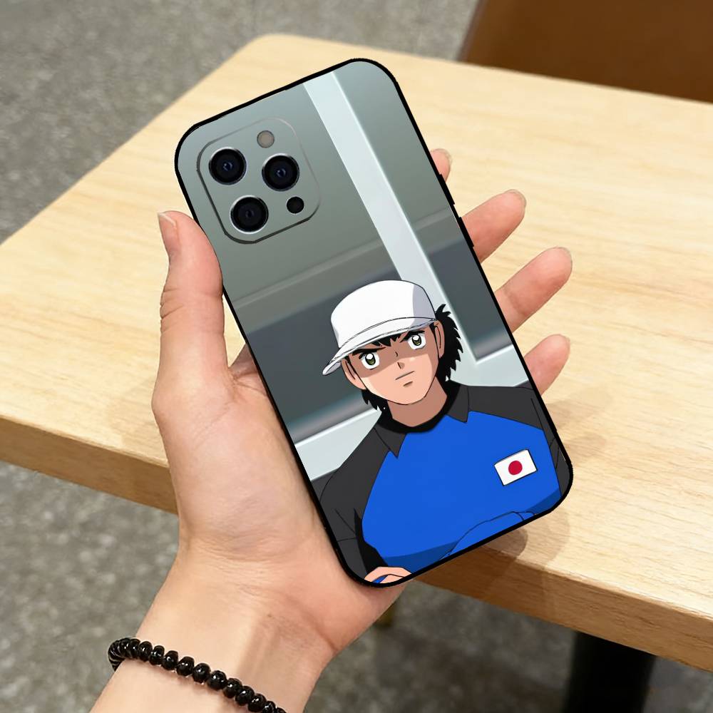 Comic C-Captain Tsubasas   Phone Case For iPhone 17,16,15,14,13,12,11 Plus,Pro Max,XS,Soft Silicone Black Cover iPhone12PROMAX