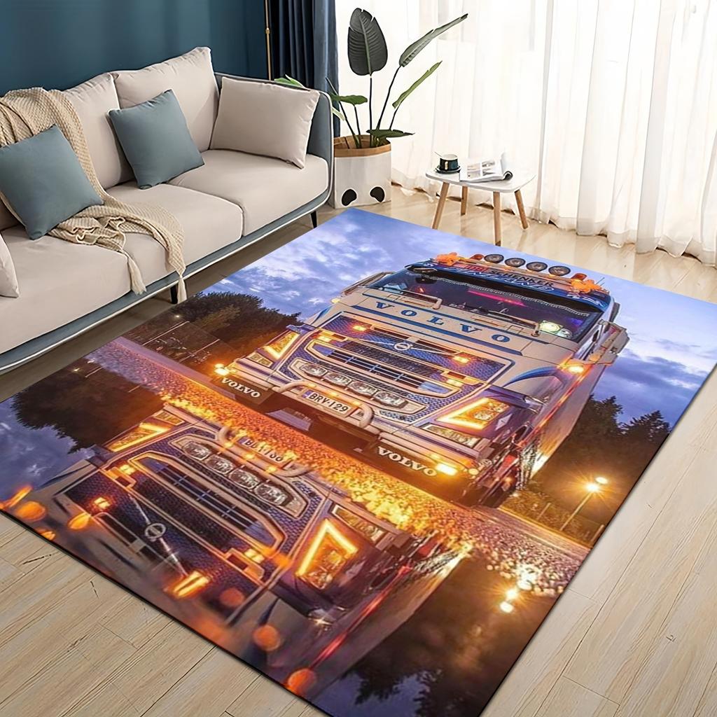 27 Style New Volvo Cargo Trucks Lorry Car Motorcycle Rug Carpet for Living Room Bedroom Home Decor,kid Non-slip for Sofa Doormat