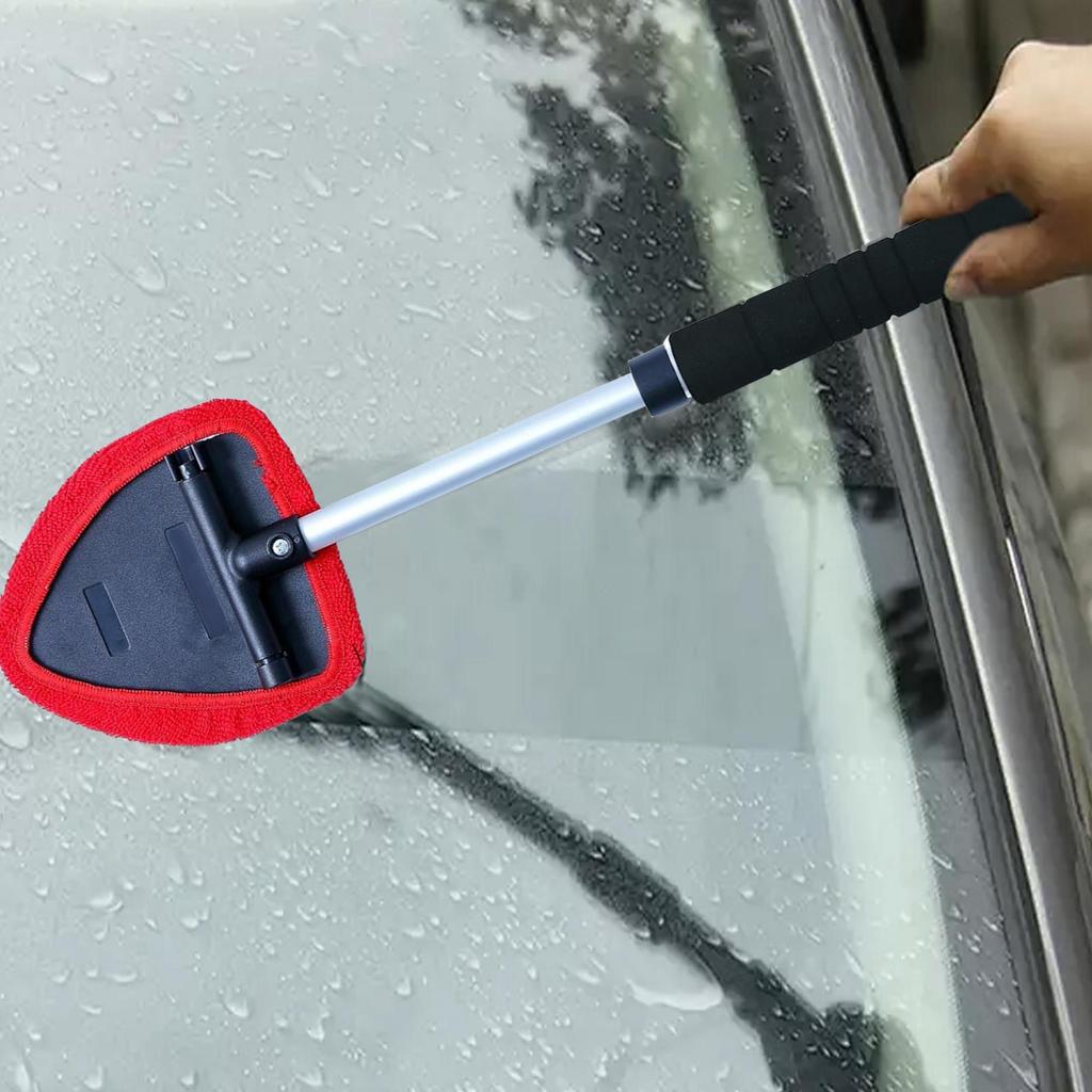 Windshield Cleaner Tool Extendable Windscreen Brush Detachable Automotive Window Cleaner For Truck RV Boat Door Outdoor Interior