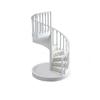 Miniature Spiral Staircase Model 1/12 Dollhouse European Style Furniture Decor Ornament Dolls House Accessories Pretend Play Toy