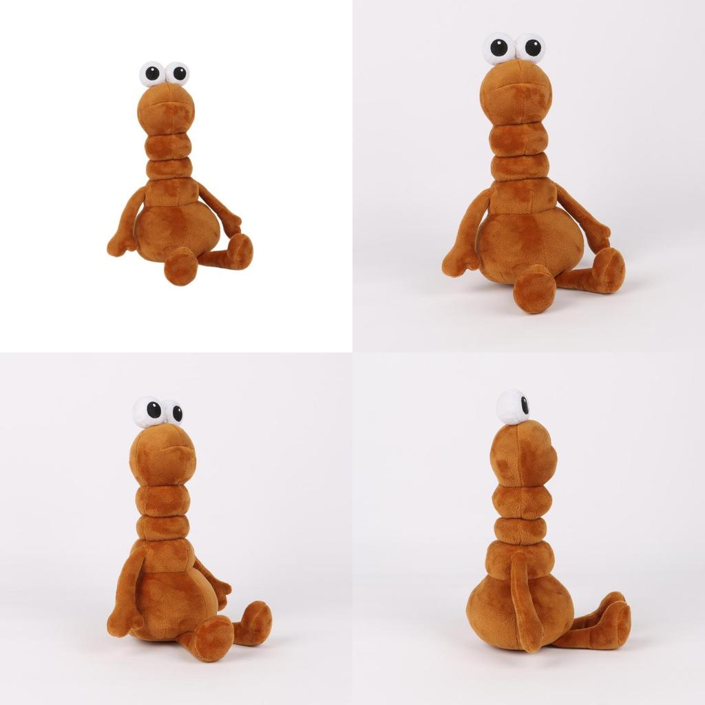 Peluche Marcus il Verme con Imbottitura Morbida in Cotone PP per Bambini e Collezionisti
