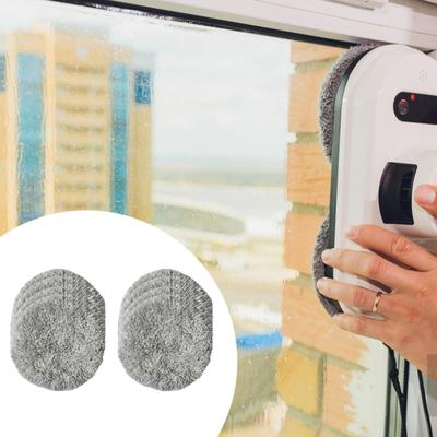 8 Pieces Replacement Pads for Window Cleaning Robot Easy To Clean Cleaning Cloth Window Cleaner Washable Cleaning Pad Reusable
