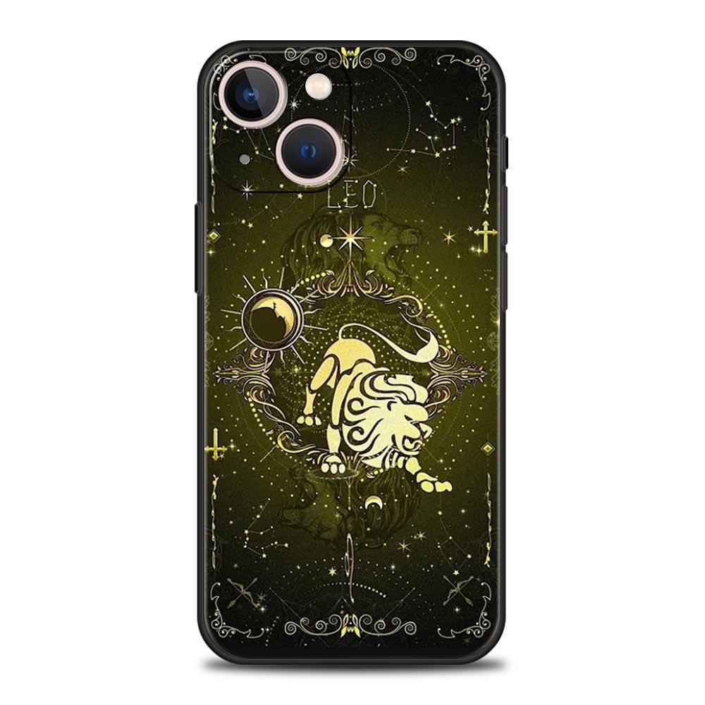 Constellation Phone Case For iPhone 17 16 15 Pro Max 11 12 13 14 7 8 Plus SE 2020 X XR XS Cover Soft Black