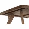 Table De Salle À Manger - Acacia - Marron - Design Colonial - 200x200 Cm - Bois Massif