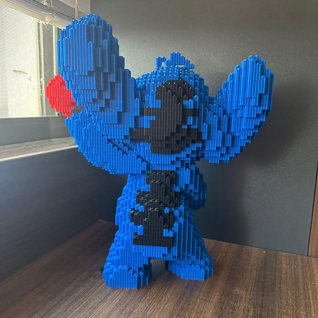 Extra Large Stitch Building Blocks Compatible with LEGO: Interlocking Puzzle Toys for Boys and Girls, Educational Gifts