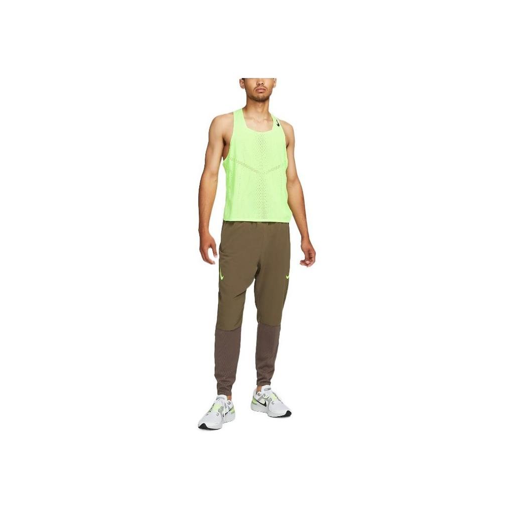Nike Solid Logo Breathable Quick-Drying Running Training Hurdling Vest Men Tops Green DM4625-358