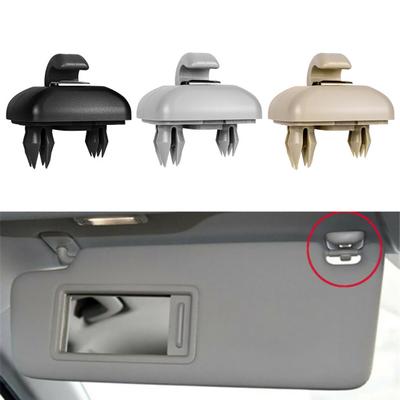 2Pcs Sun Visor Bracket Fine Workmanship High Reliability ABS Interior Sun Visor Clip Holder