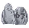 Men's Printed Hooded Long Sleeved Sweatshirt For Casual Sports Comfort