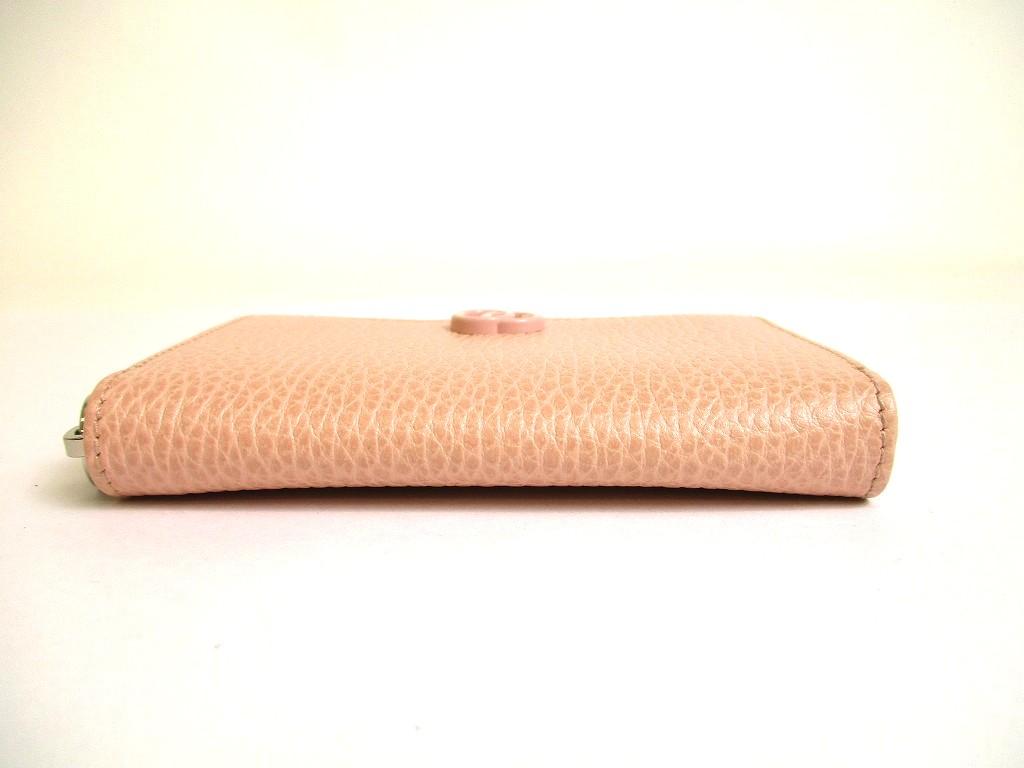 Authentic  GUCCI GG Marmont Light Pink Leather Coin Purse #b023 Open Box