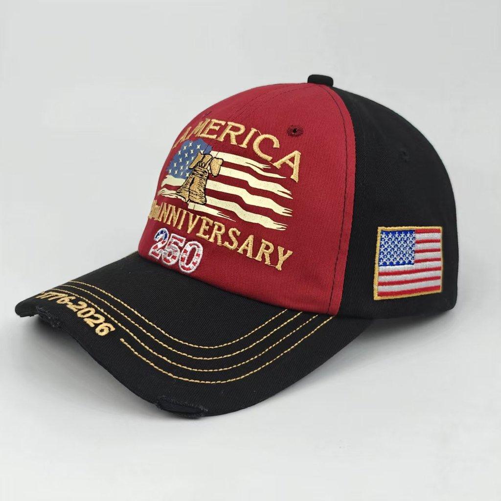 Independence Day Embroidered Baseball Cap With Sun Protection For Outdoor Activities