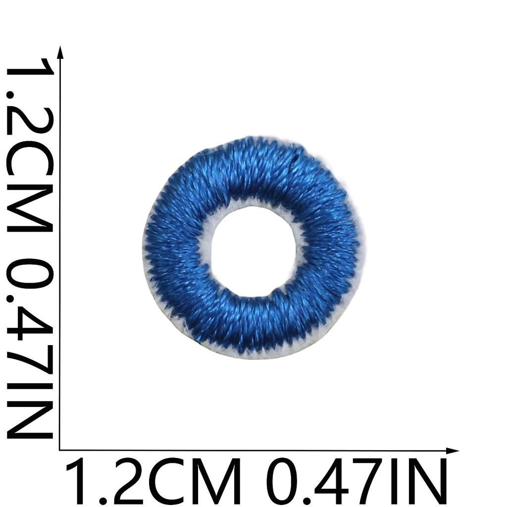 Mini Pegatina de Tela Bordada con Alfabeto Inglés Tamaño Pequeño DIY para Bolso Cambiante Parche Decorativo Pegatina Etiqueta Bordada por Computadora Número