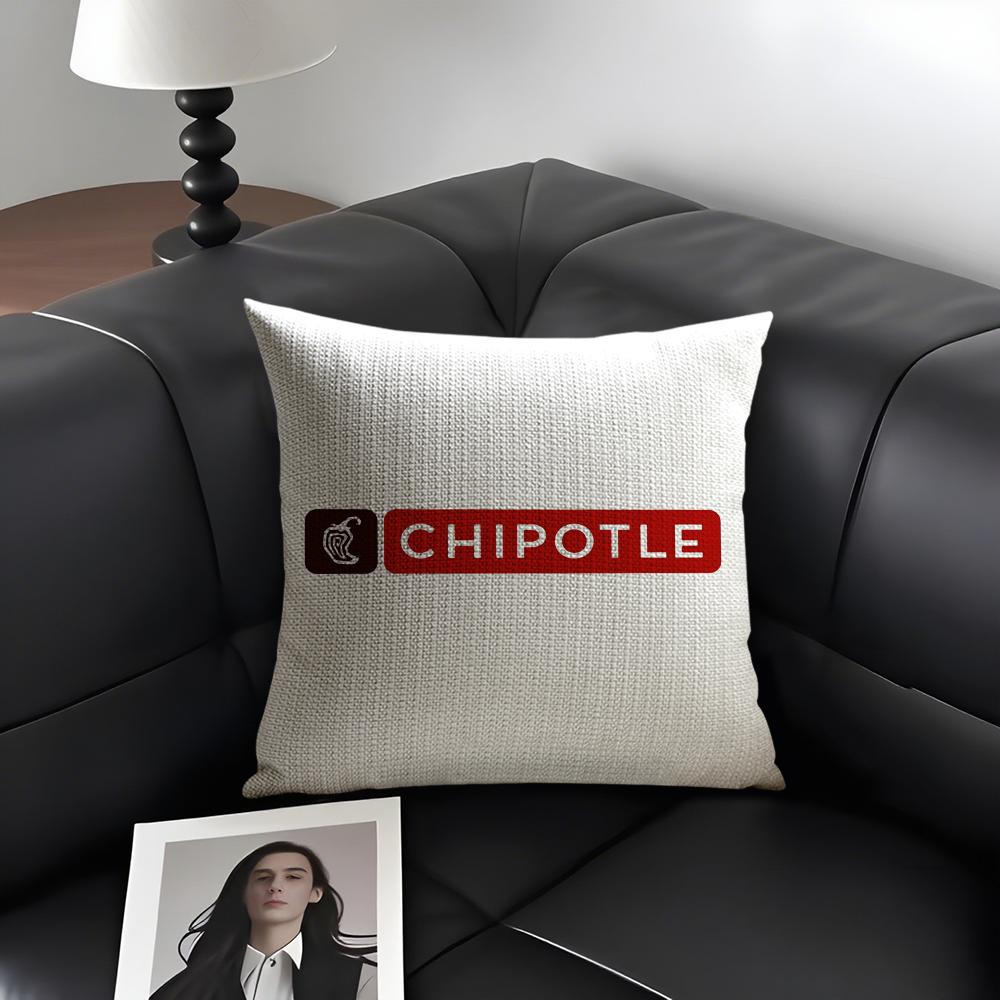 Food C-Chipotles Cushion Cover Summer Breathable Linen Organic Fabric Double-Sided Printing Sofa Pillow Case Home Decor