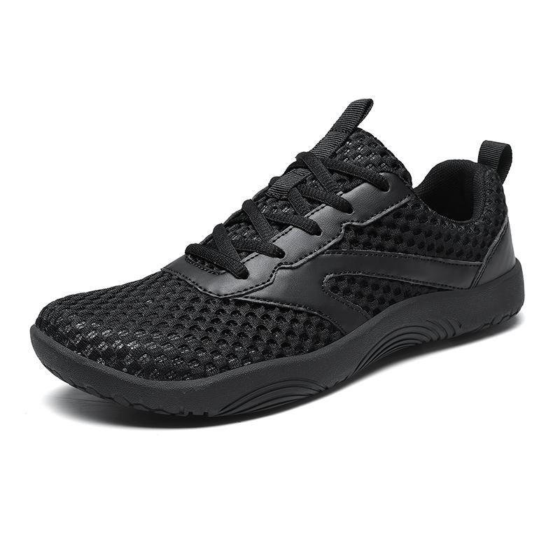 Wide Toe Box Sneakers for Men Breathable Mesh Cross-training Shoes Anti-slip Gym Exercise Casual Sports Shoes Plus Size 39-48
