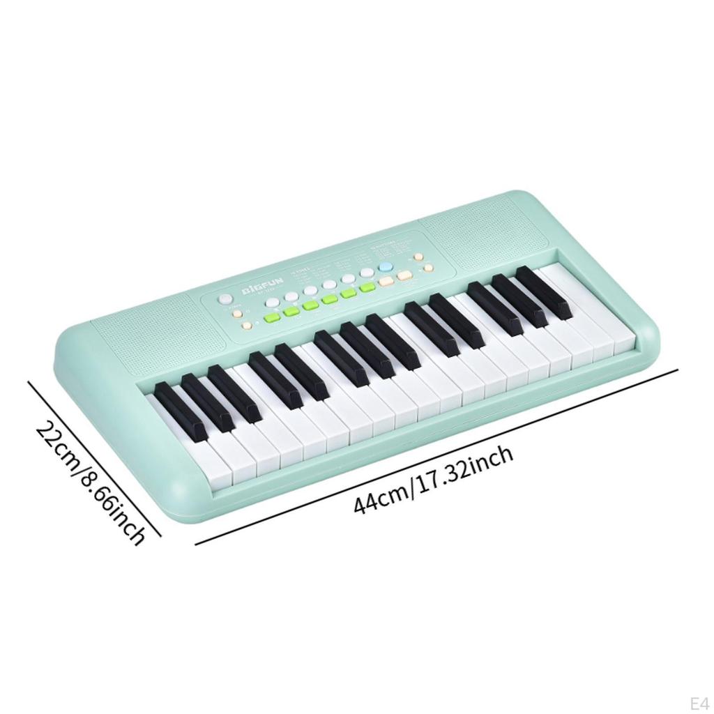 Mini Electric Digital Piano Portable Musical Toys for Birthday Gift Children Pink