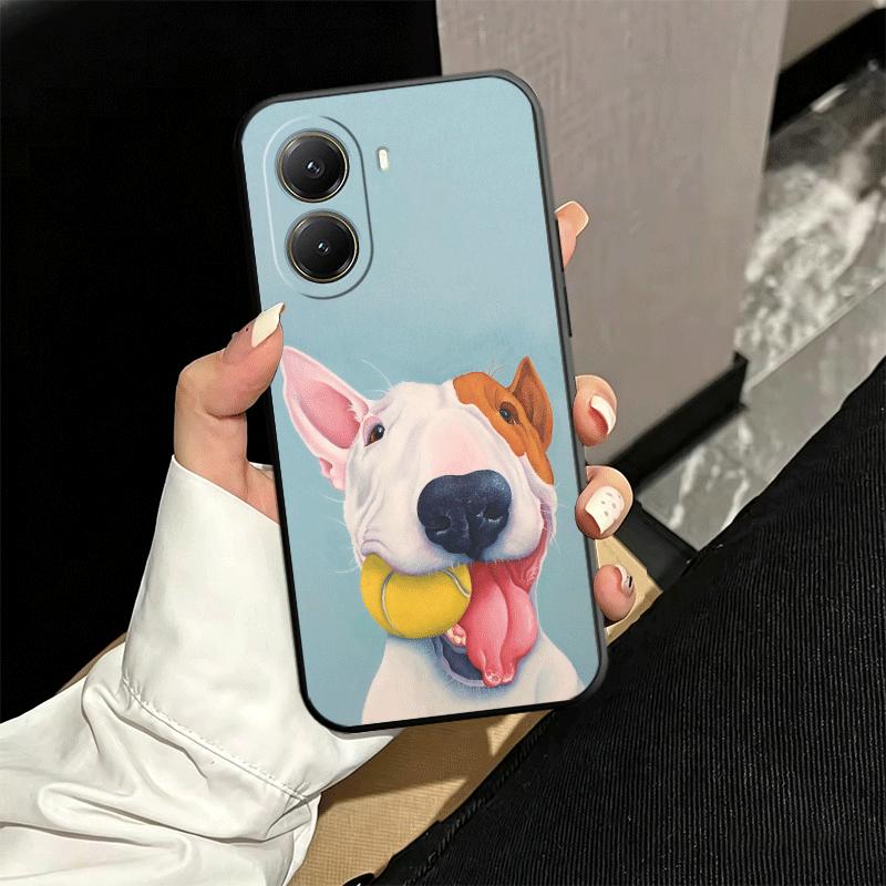 Bull Terrier Dog Cute Puppies Soft Phone Case for Xiaomi Poco X5 X6 X7 X8 Pro Max X3 F7 F8 Ultra M8 M7 M6 M5 Redmi 15 15C 14C 13