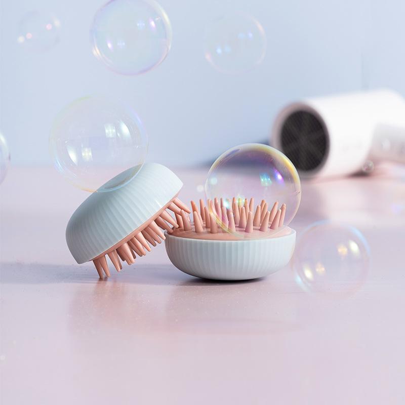 

Silicone Head Body Scalp Massage Brush Silicone Shampoo Brush Hair Washing Comb Shower Brush Bath SPA Massage Brush белый