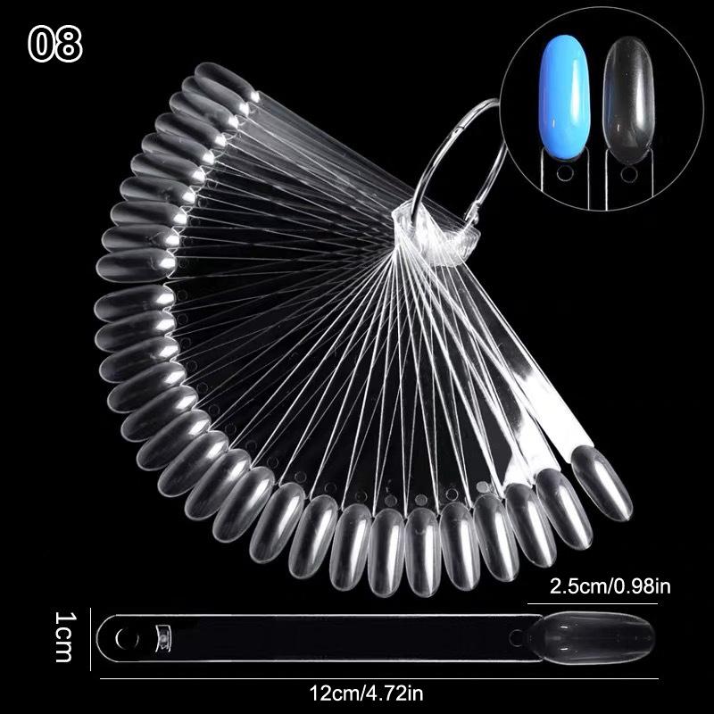 Nail Swatches Color Card Display Board Gel Polish Template Nail Art Tips Sample Stand Nail Polish Practice Desktop Storage