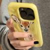 Adorable Deer Phone Case For iPhone 17 Cases iPhone 16 Pro Max 15 14 Plus 13 12 11 16E 17 Air Shockproof Candy TPU Bumper Cover