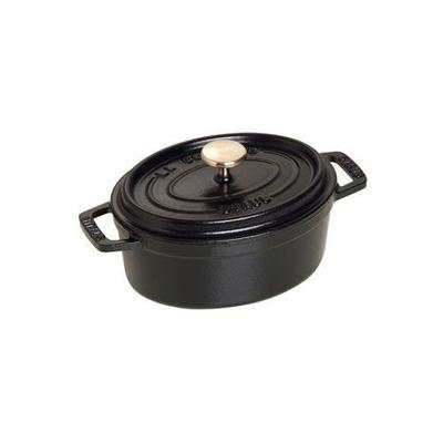 Cocotte - STAUB - 1101125 - Mini Cocotte - Oval - 11 cm - Gusseisen Schwarz